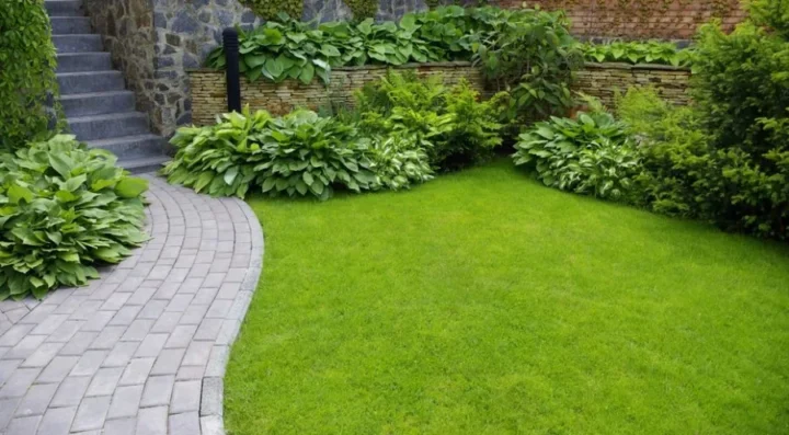 Example Landscaping front steps after